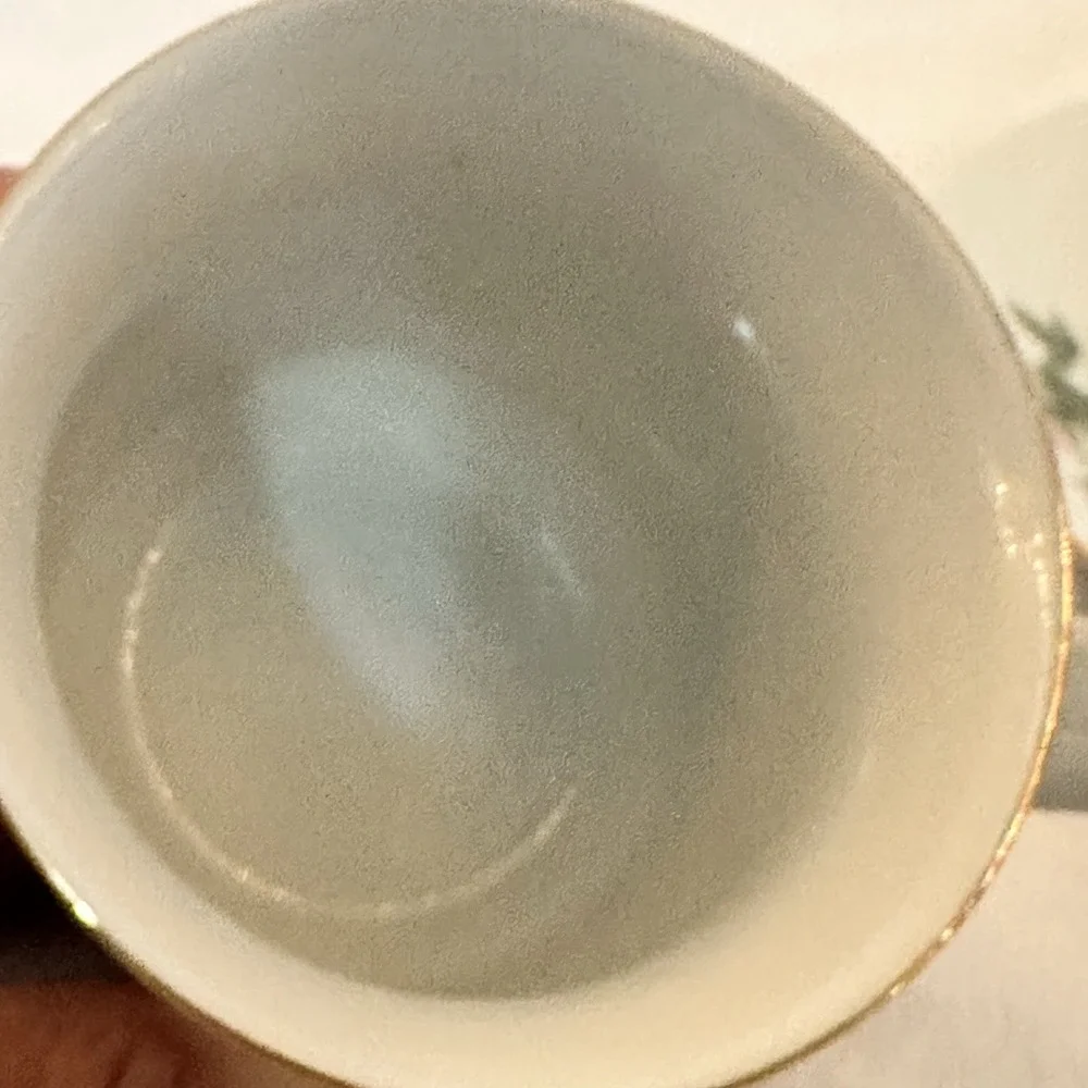 Vintage Made in China Pagoda Mark Roses Coffee Tea CUP & SAUCER‎